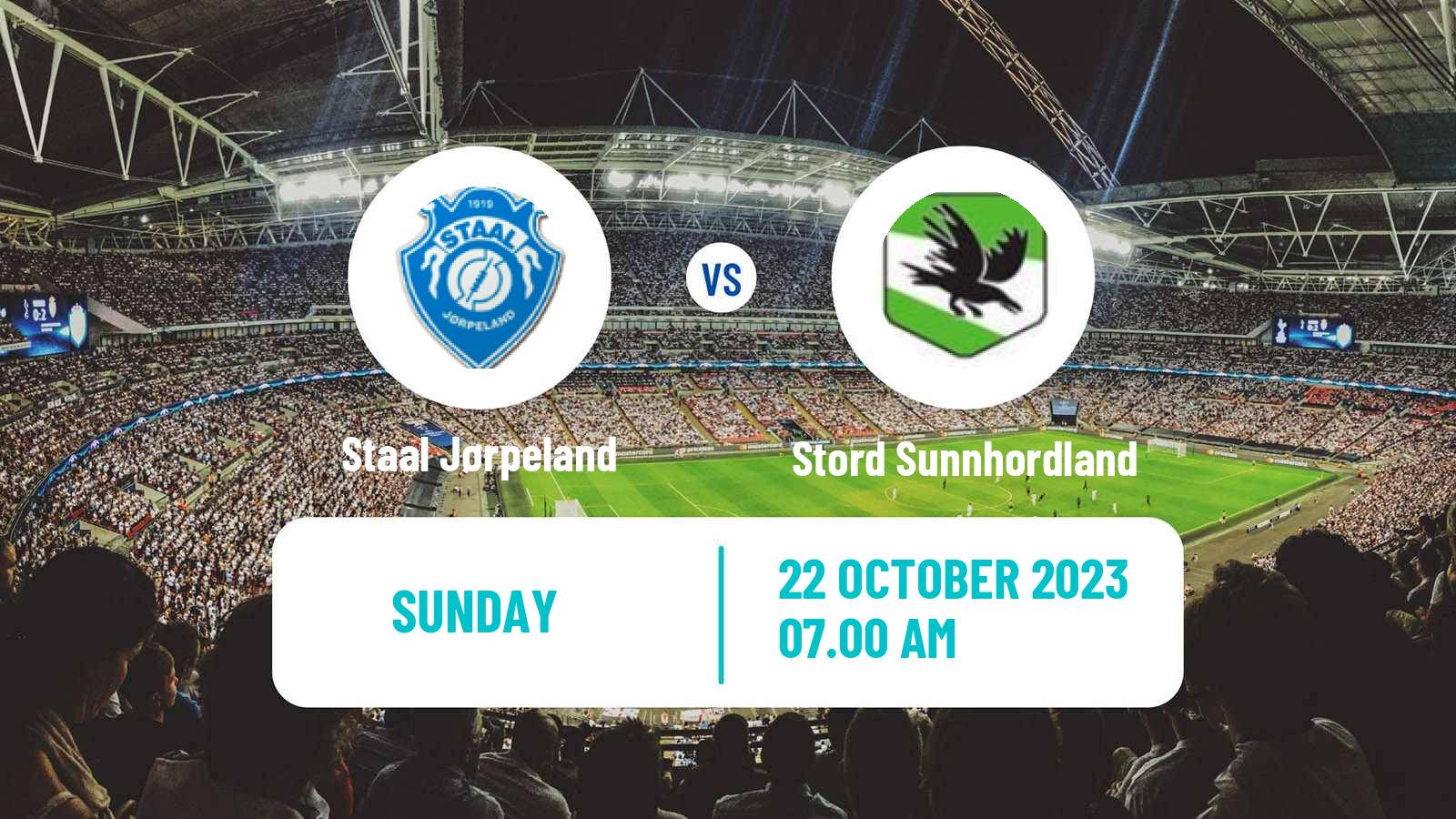 Soccer Norwegian Division 3 - Group 3 Staal Jørpeland - Stord Sunnhordland