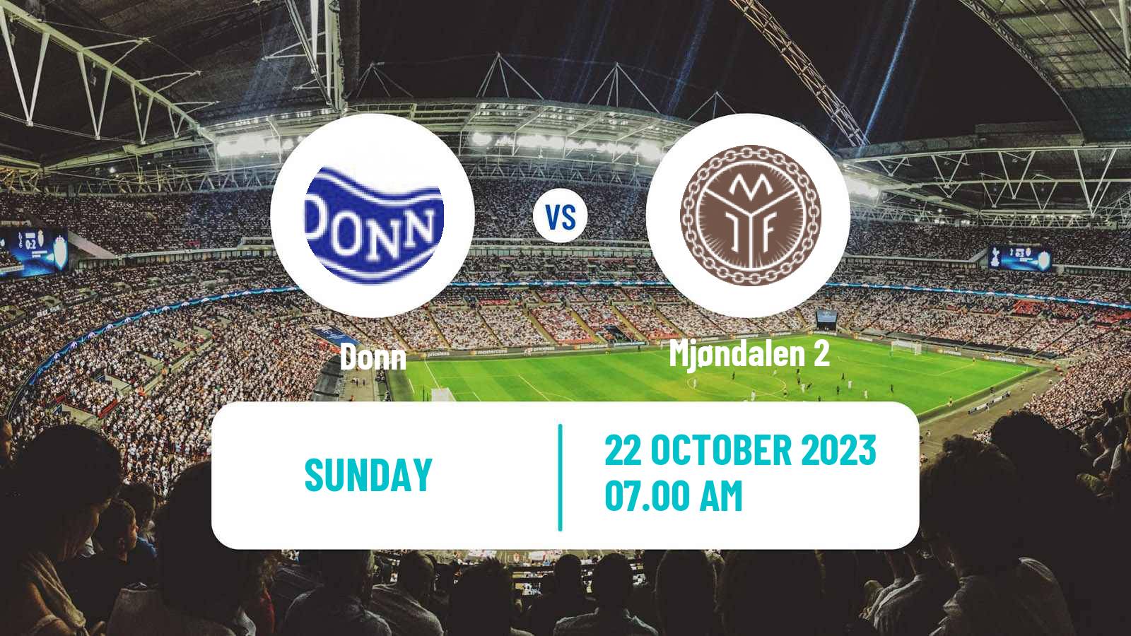 Soccer Norwegian Division 3 - Group 4 Donn - Mjøndalen 2