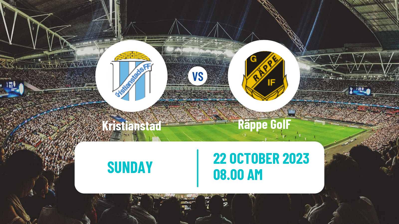 Soccer Swedish Division 2 - Södra Götaland Kristianstad - Räppe GoIF