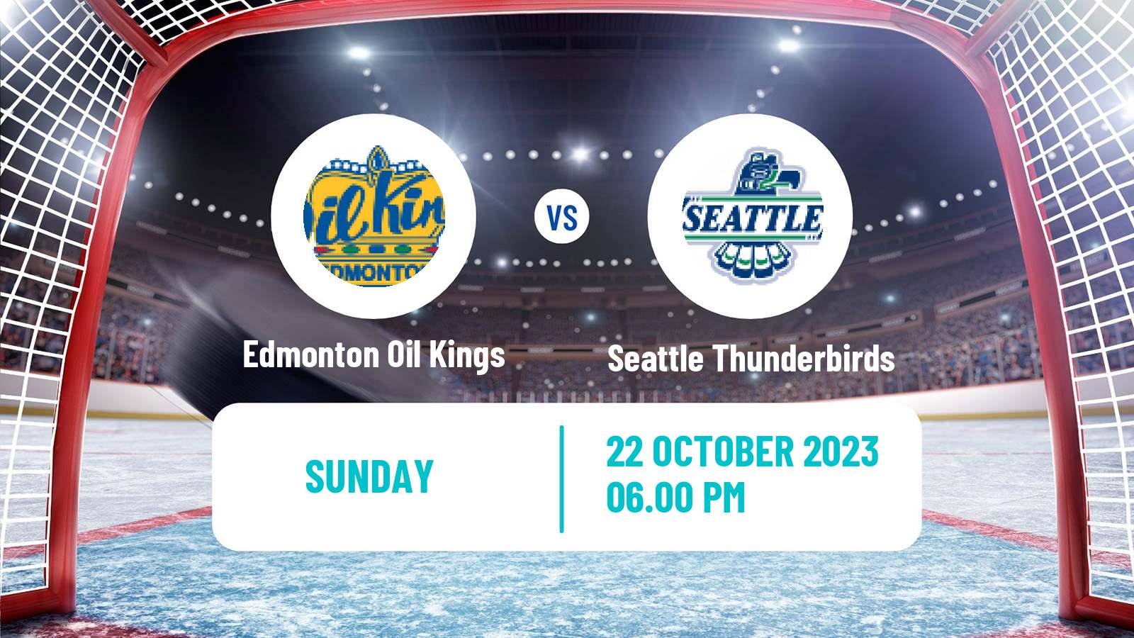 Hockey WHL Edmonton Oil Kings - Seattle Thunderbirds