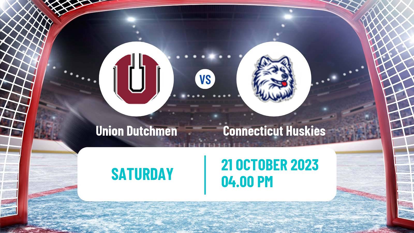 Hockey NCAA Hockey Union Dutchmen - Connecticut Huskies