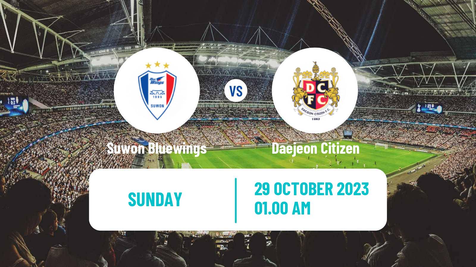 Soccer South Korean K-League 1 Suwon Bluewings - Daejeon Citizen