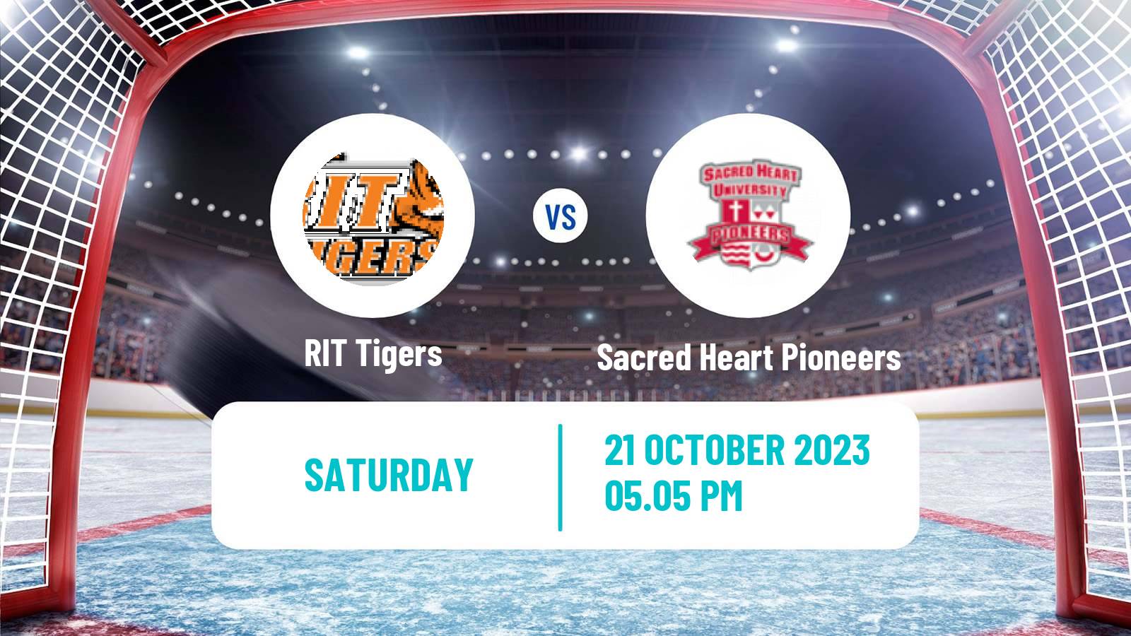 Hockey NCAA Hockey RIT Tigers - Sacred Heart Pioneers