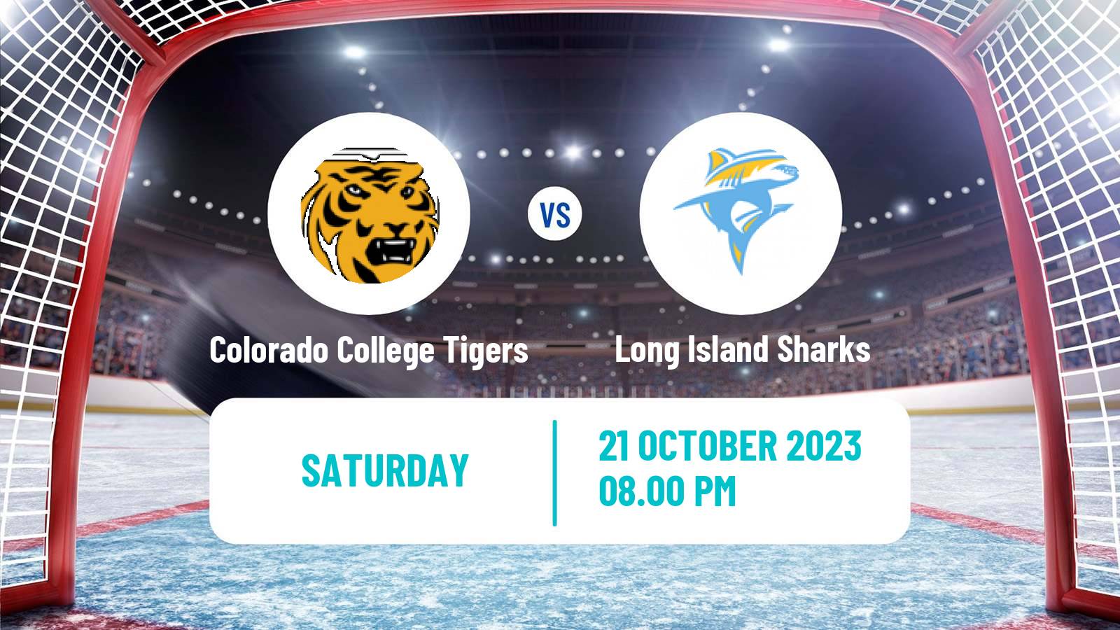 Hockey NCAA Hockey Colorado College Tigers - Long Island Sharks