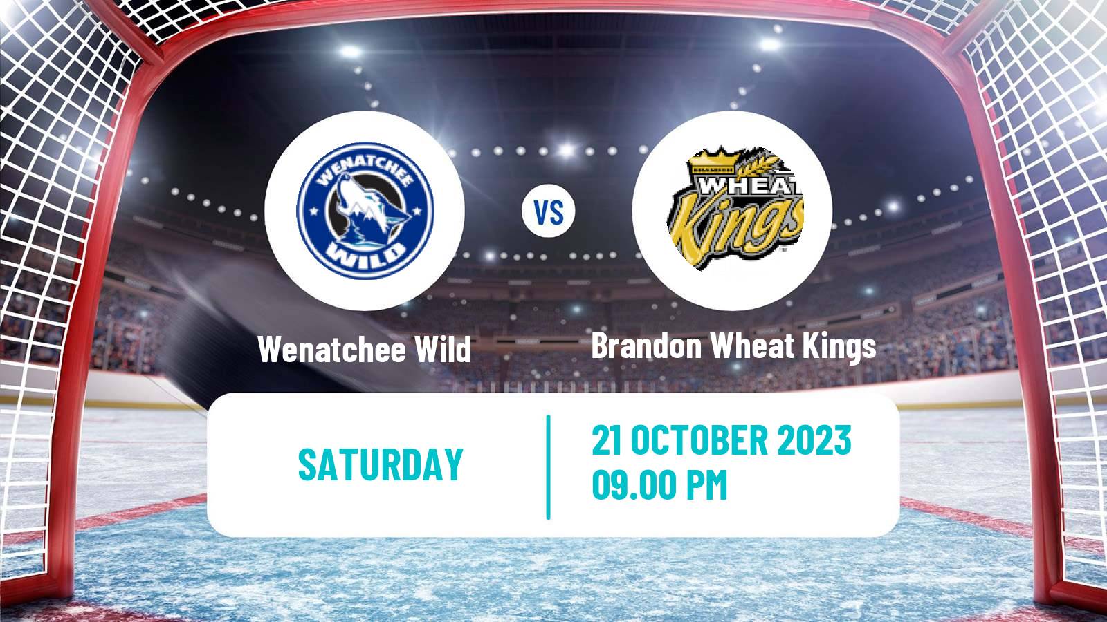 Hockey WHL Wenatchee Wild - Brandon Wheat Kings