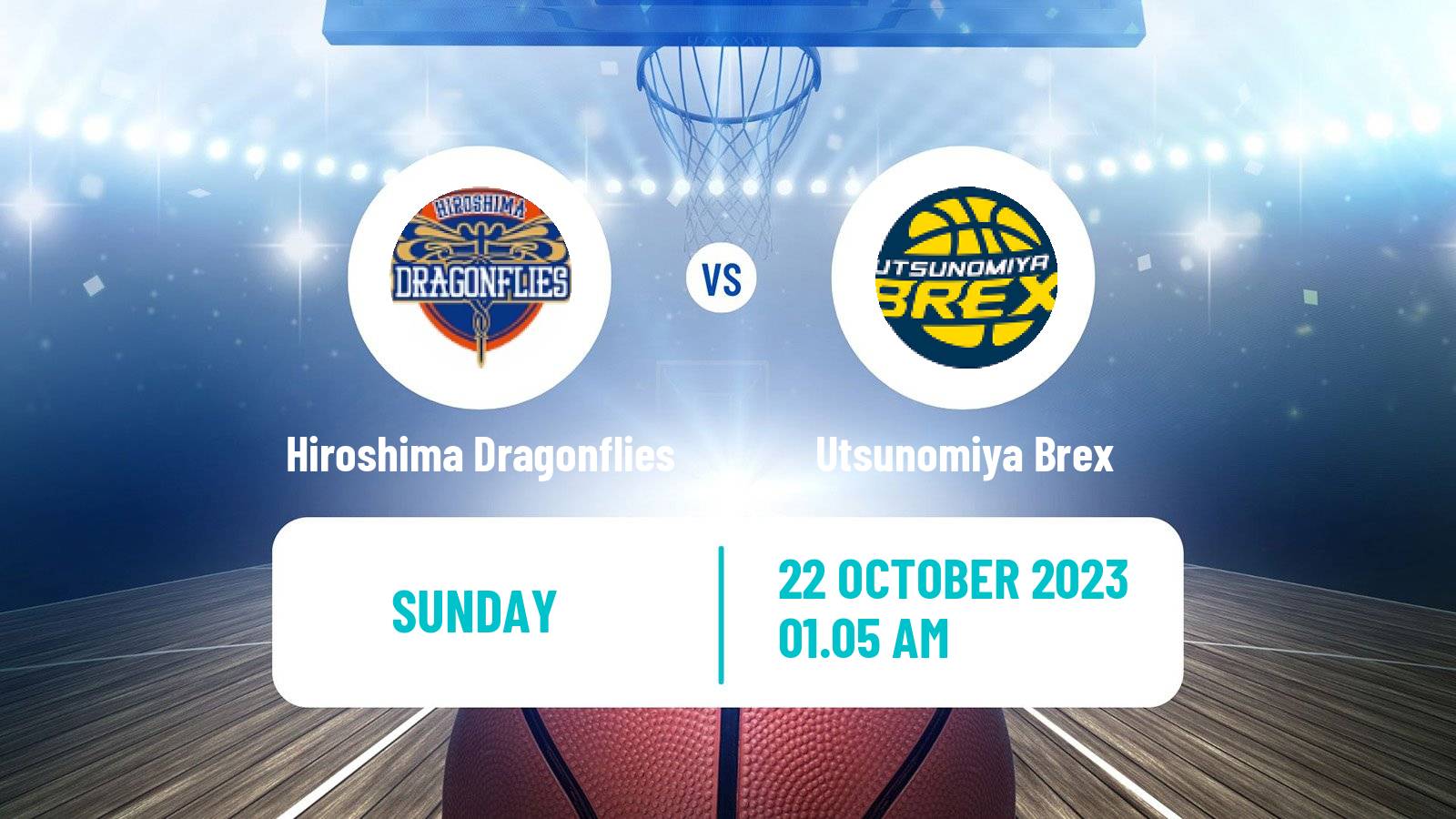 Basketball BJ League Hiroshima Dragonflies - Utsunomiya Brex