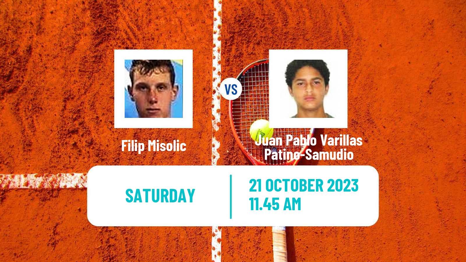 Tennis ATP Vienna Filip Misolic - Juan Pablo Varillas Patino-Samudio
