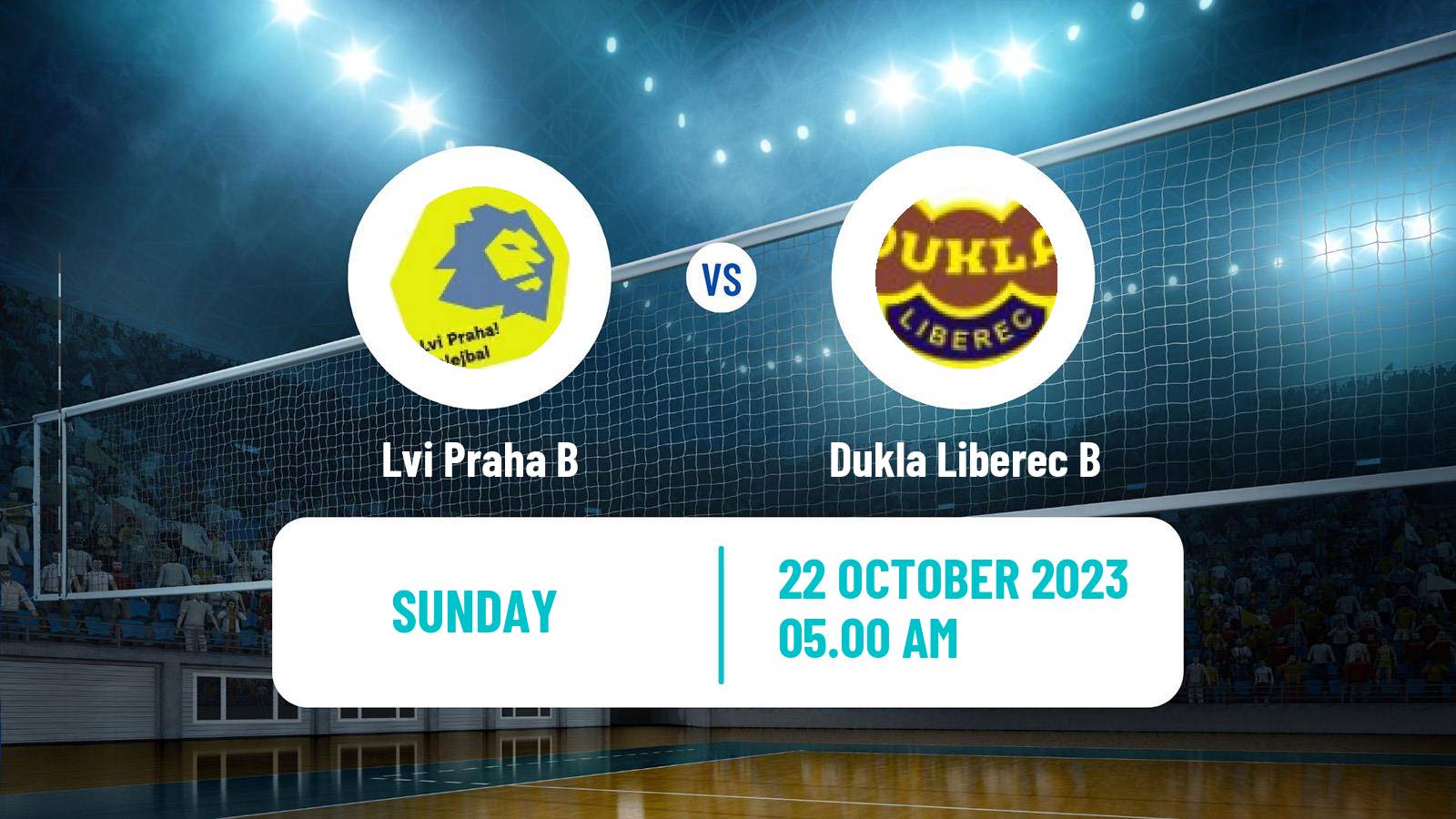 Volleyball Czech 1 Liga Volleyball Lvi Praha B - Dukla Liberec B