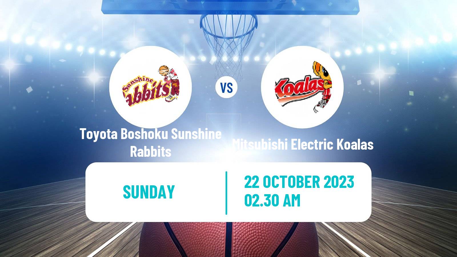 Basketball Japan W League Basketball Toyota Boshoku Sunshine Rabbits - Mitsubishi Electric Koalas