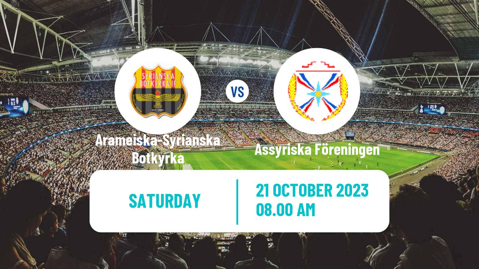 Soccer Swedish Division 2 - Södra Svealand Arameiska-Syrianska Botkyrka - Assyriska Föreningen