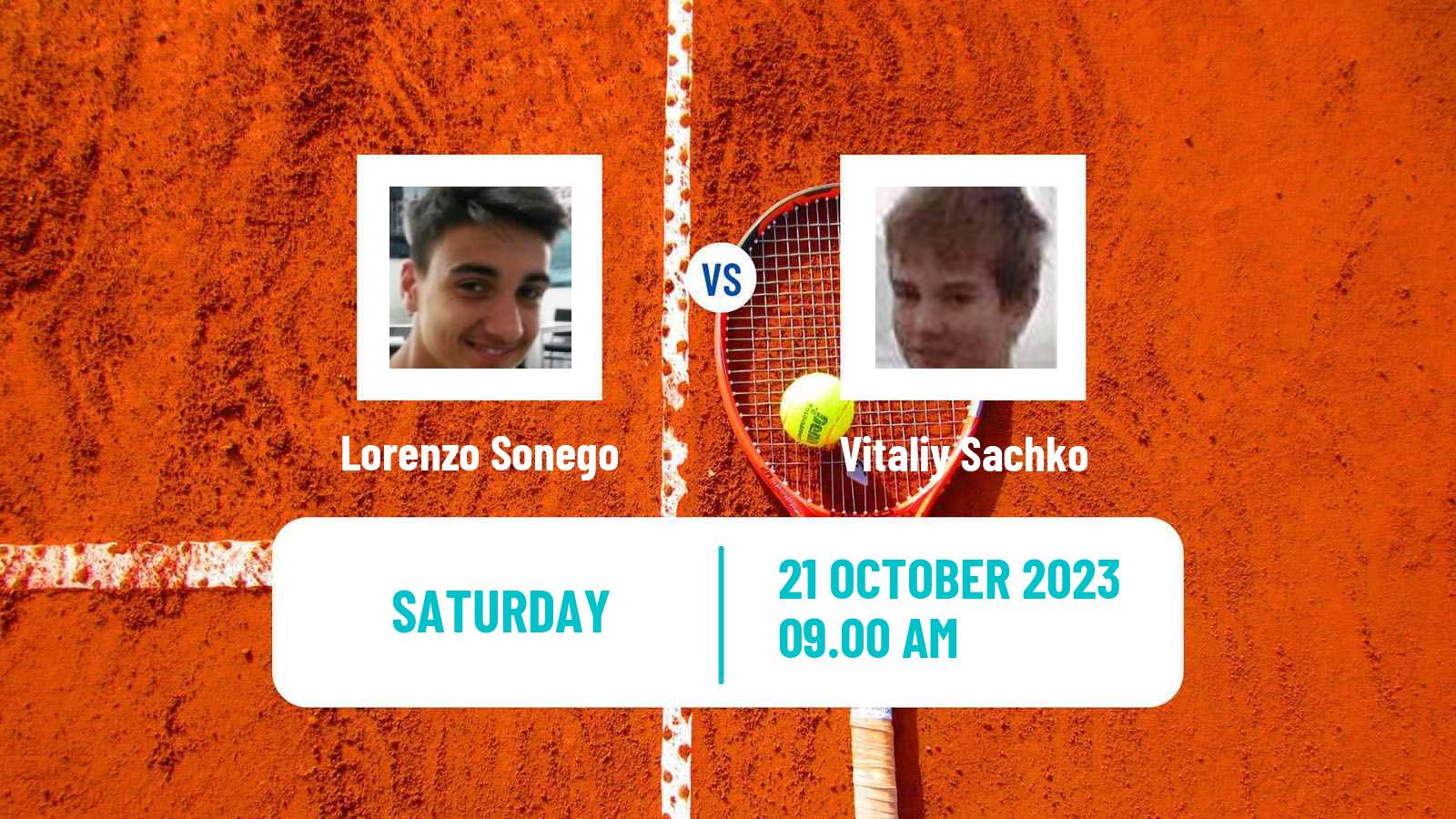 Tennis ATP Vienna Lorenzo Sonego - Vitaliy Sachko
