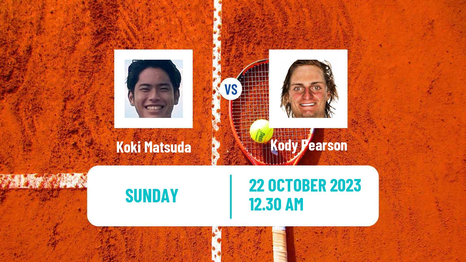 Tennis Playford 2 Challenger Men Koki Matsuda - Kody Pearson