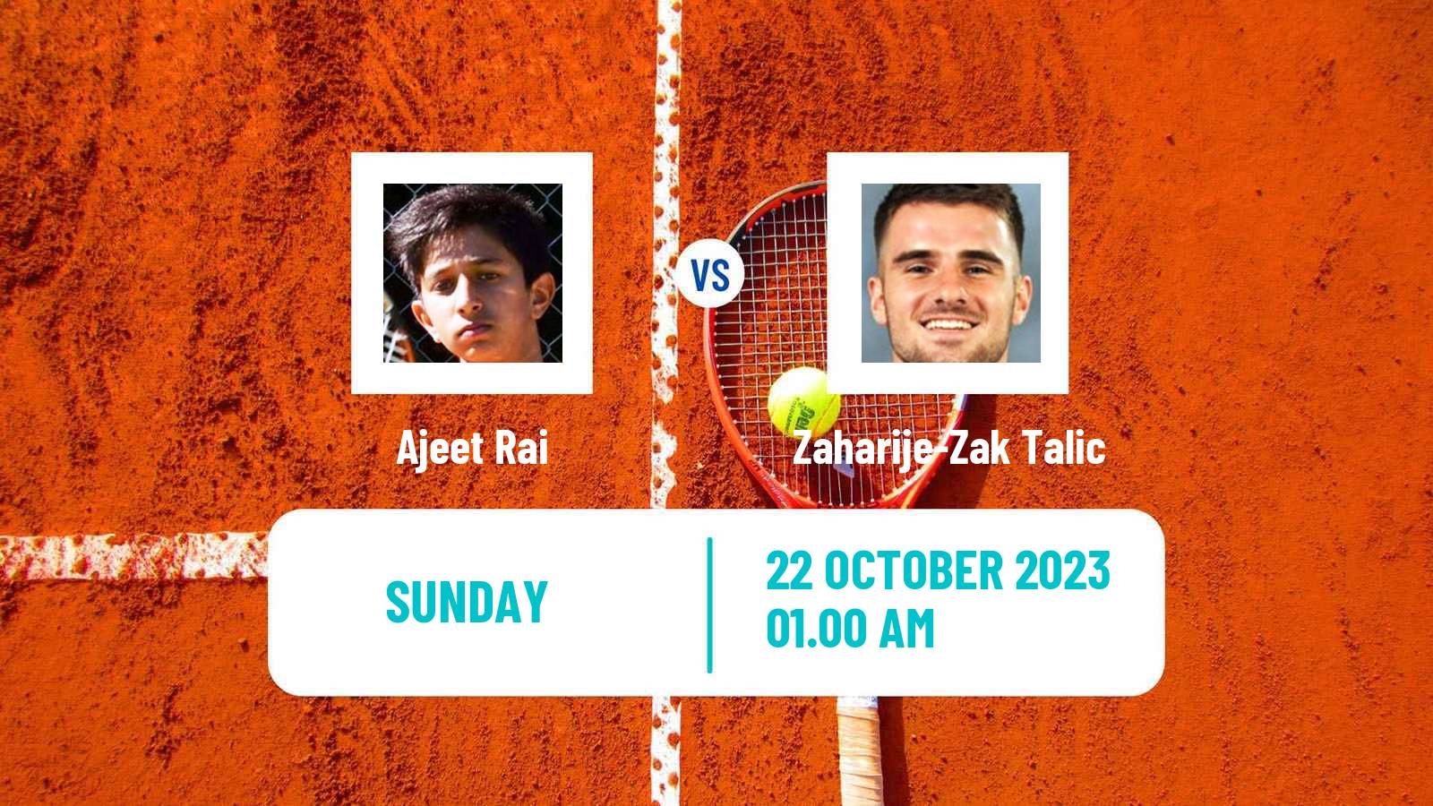 Tennis Playford 2 Challenger Men Ajeet Rai - Zaharije-Zak Talic