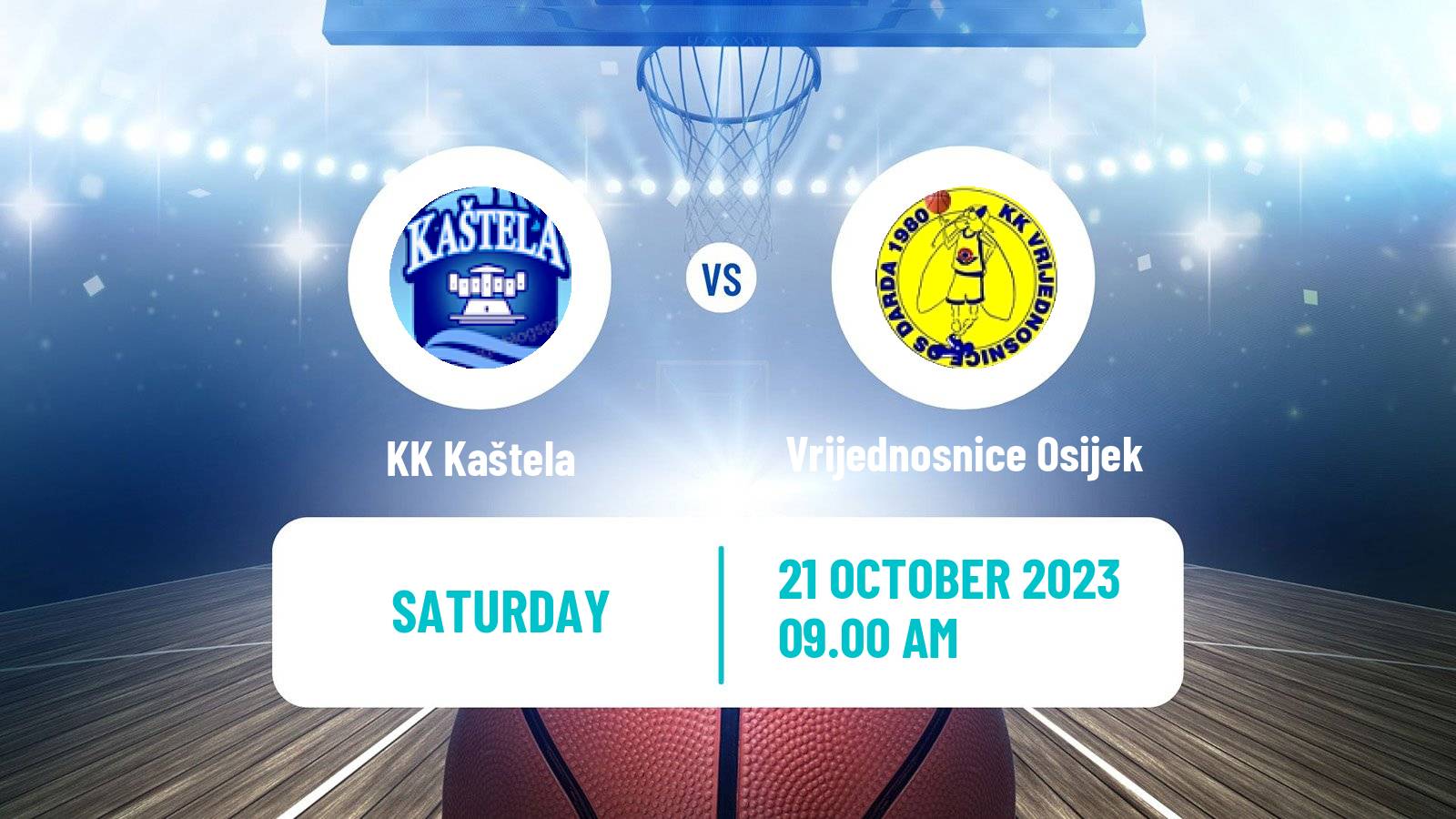 Basketball Croatian Prva Liga Basketball Kaštela - Vrijednosnice Osijek