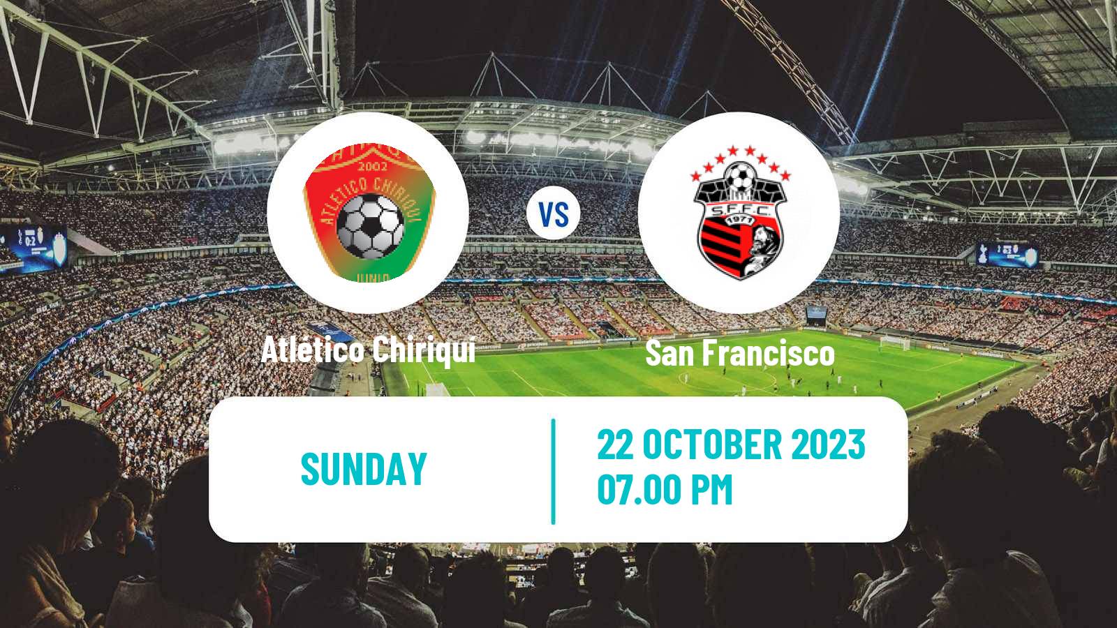 Soccer Liga Panamena de Futbol Atlético Chiriquí - San Francisco