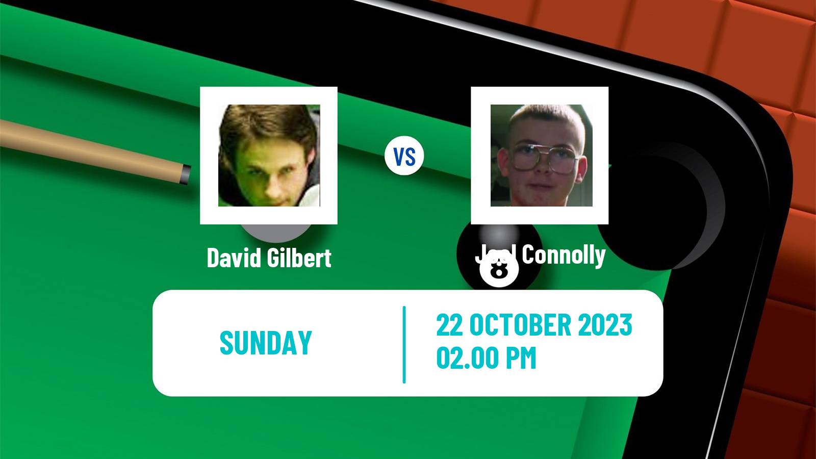 Snooker Northern Ireland Open David Gilbert - Joel Connolly