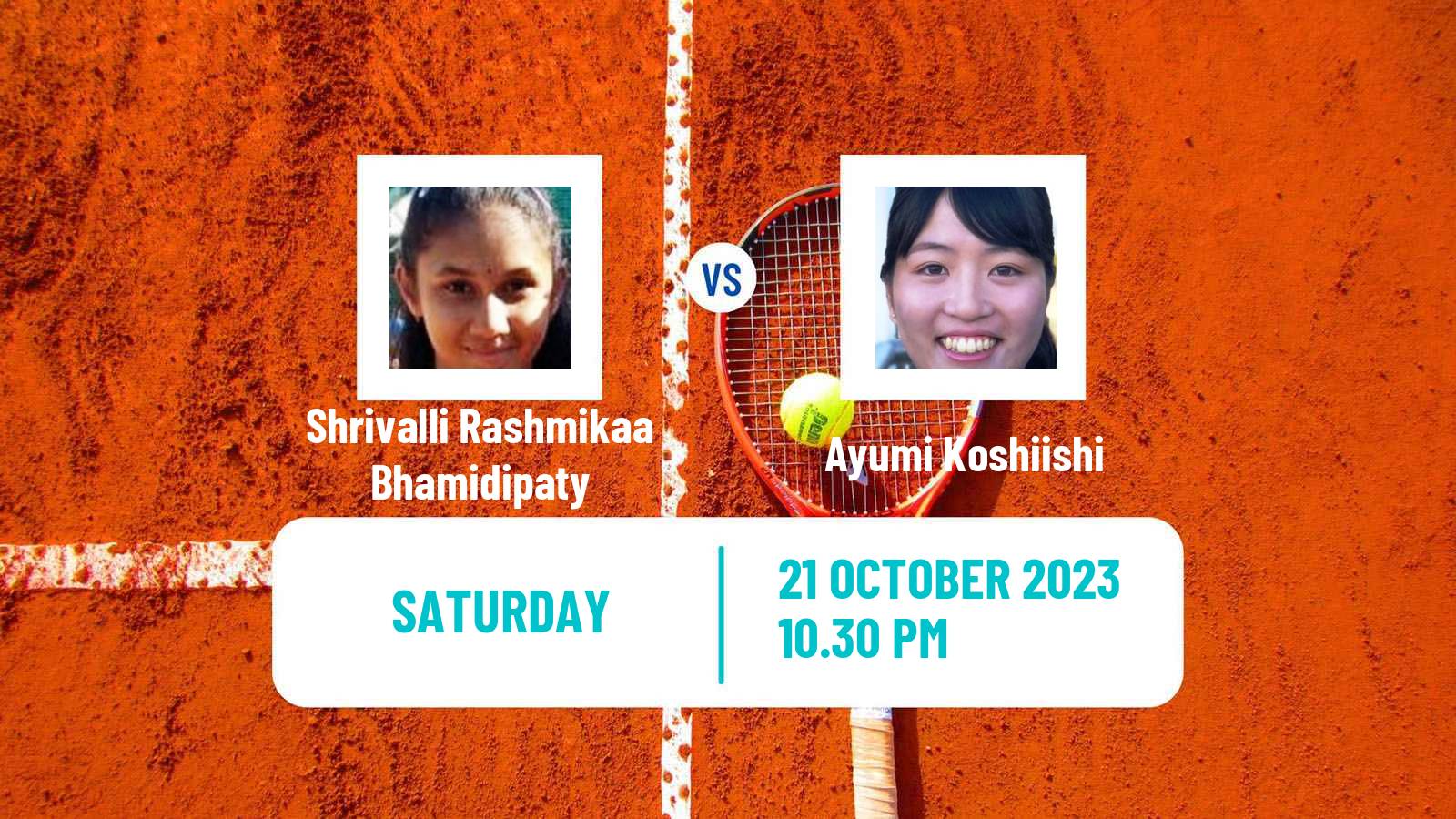 Tennis ITF W15 Hua Hin 2 Women Shrivalli Rashmikaa Bhamidipaty - Ayumi Koshiishi