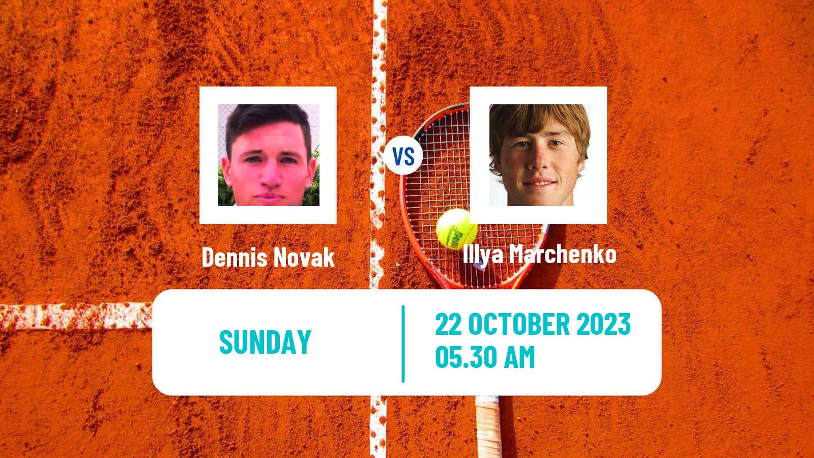 Tennis Hamburg Challenger Men Dennis Novak - Illya Marchenko