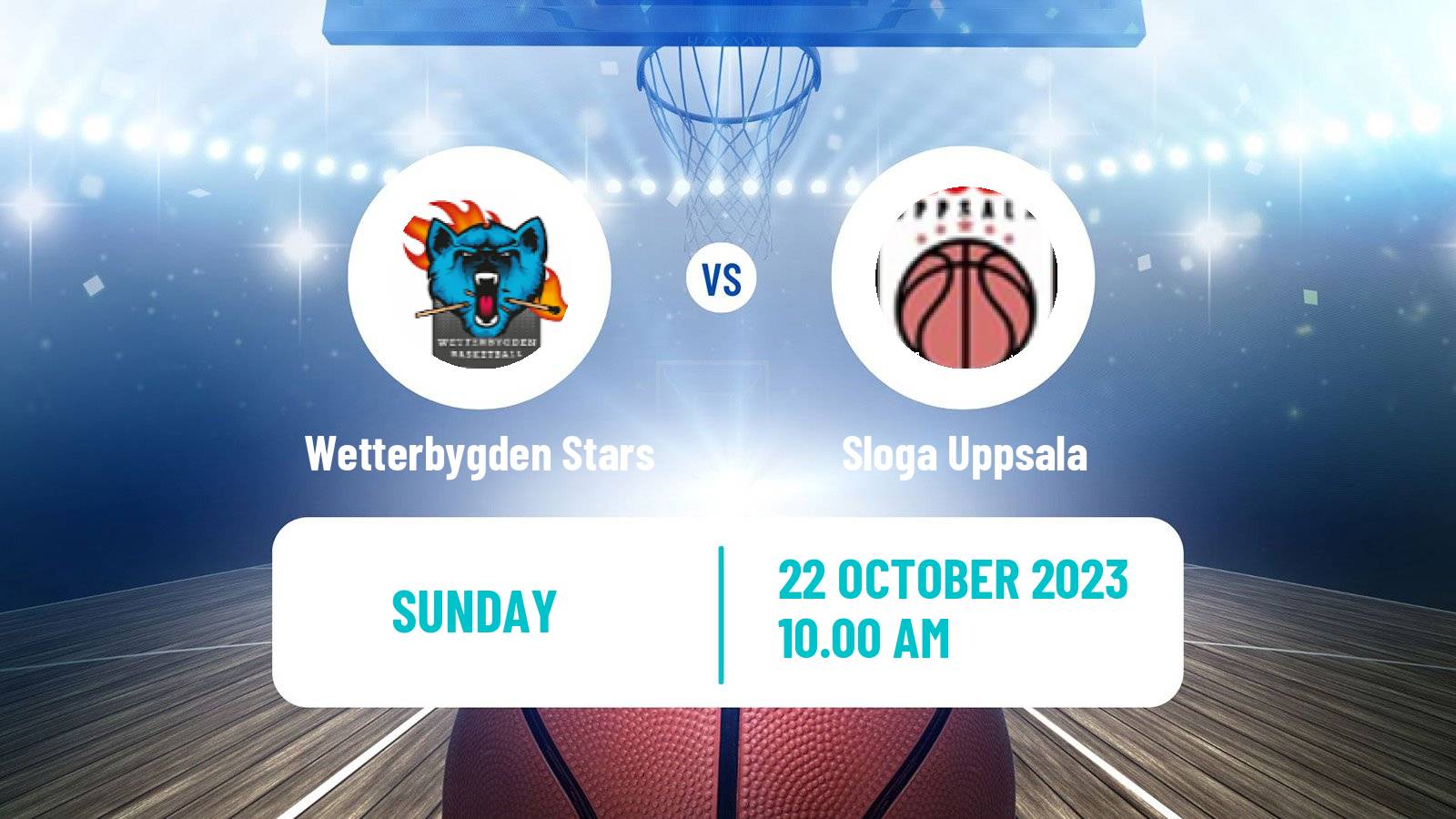 Basketball Swedish Superettan Basketball Wetterbygden Stars - Sloga Uppsala