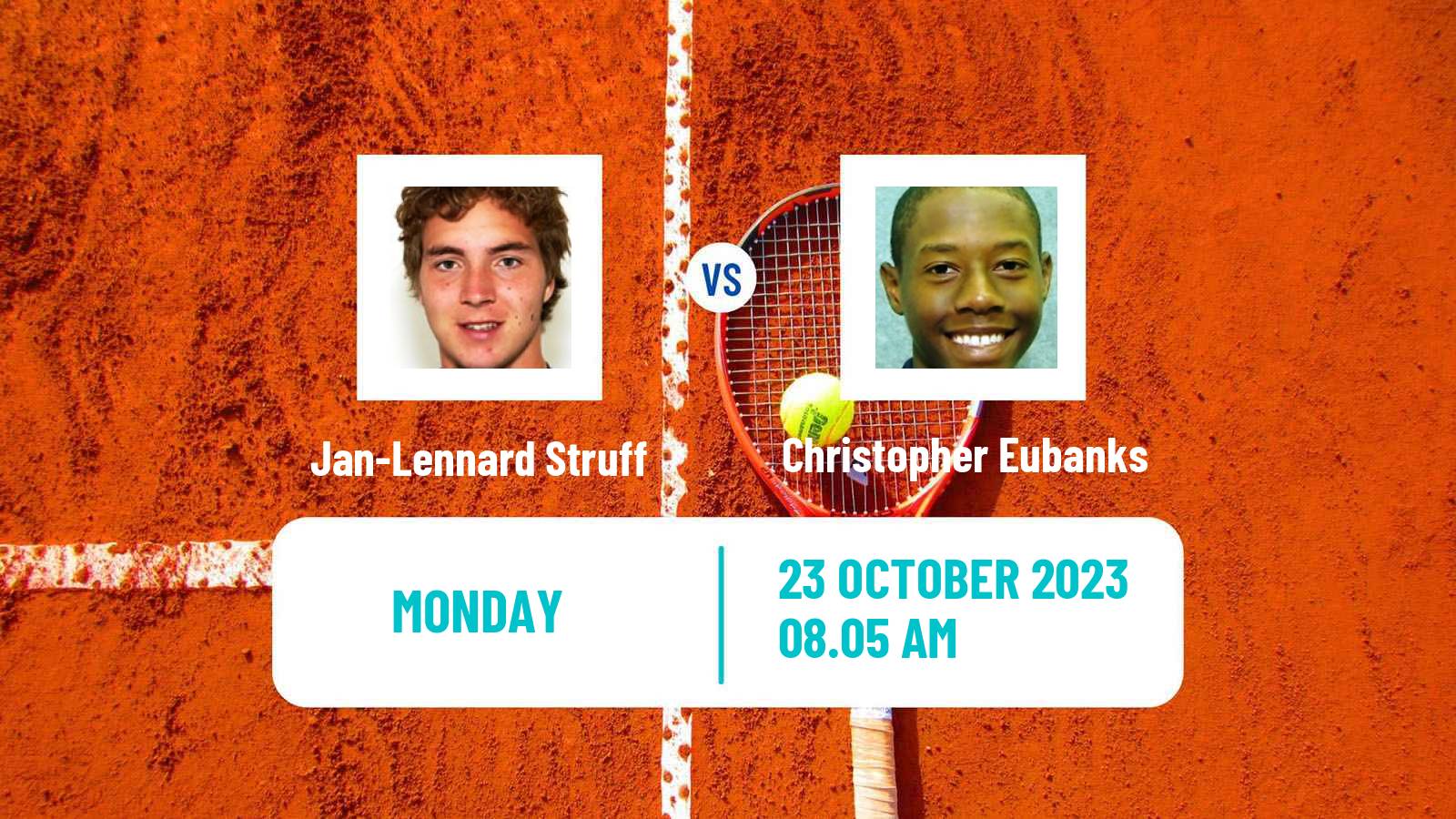 Tennis ATP Basel Jan-Lennard Struff - Christopher Eubanks