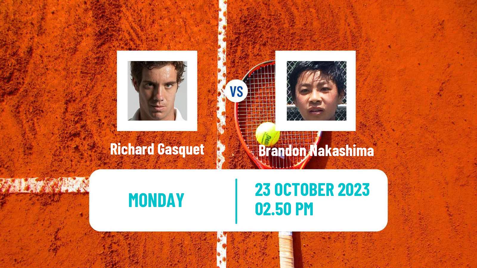 Tennis Brest Challenger Men 2023 Richard Gasquet - Brandon Nakashima