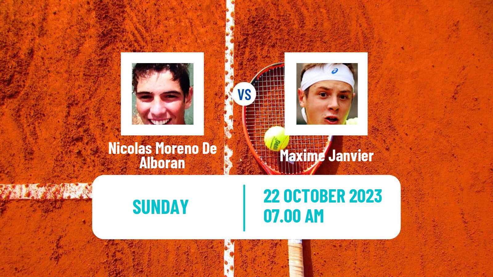 Tennis Brest Challenger Men Nicolas Moreno De Alboran - Maxime Janvier
