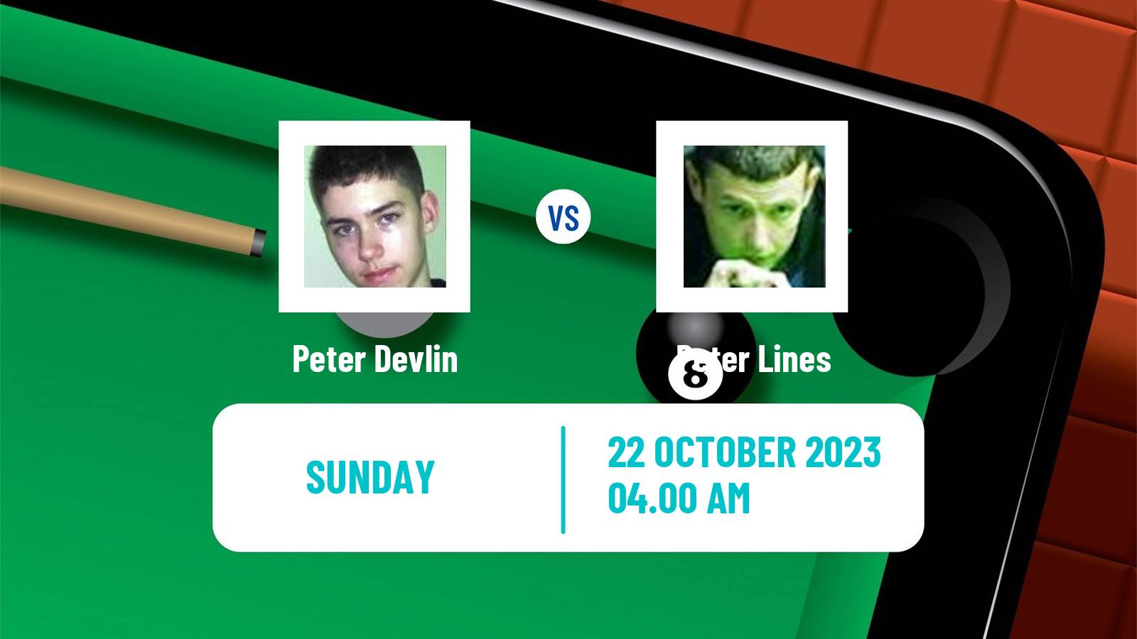Snooker Q Tour Peter Devlin - Peter Lines