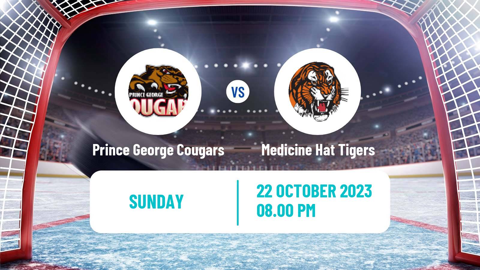 Hockey WHL Prince George Cougars - Medicine Hat Tigers