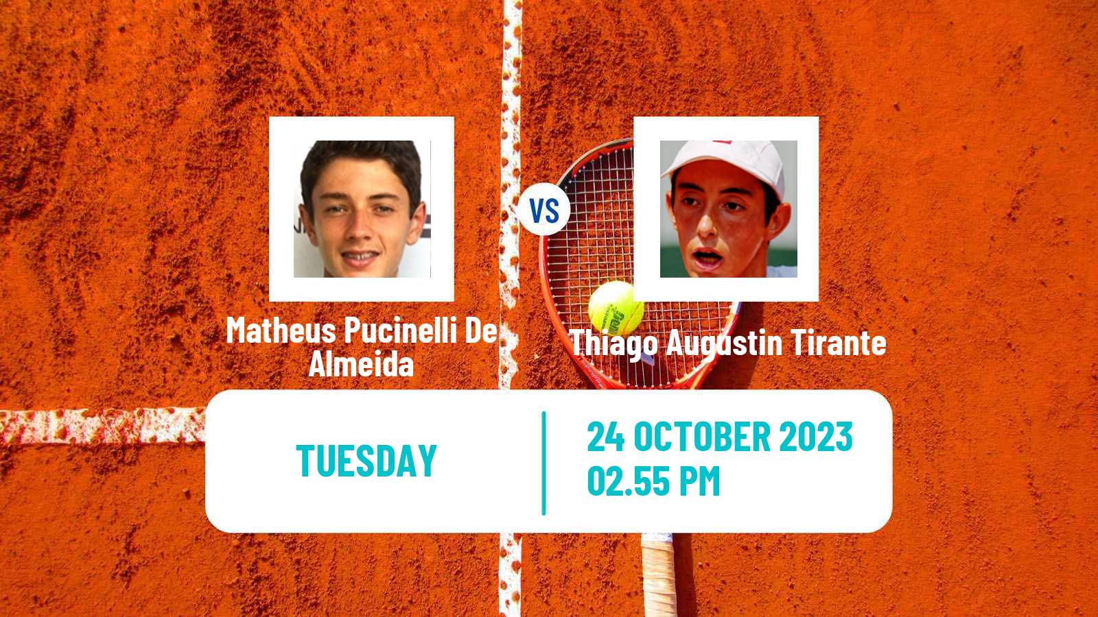 Tennis Curitiba Challenger Men Matheus Pucinelli De Almeida - Thiago Augustin Tirante