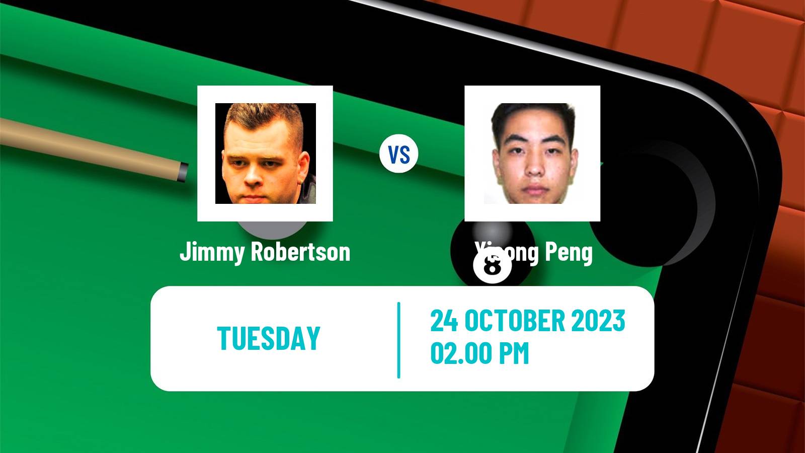 Snooker Northern Ireland Open Jimmy Robertson - Yisong Peng