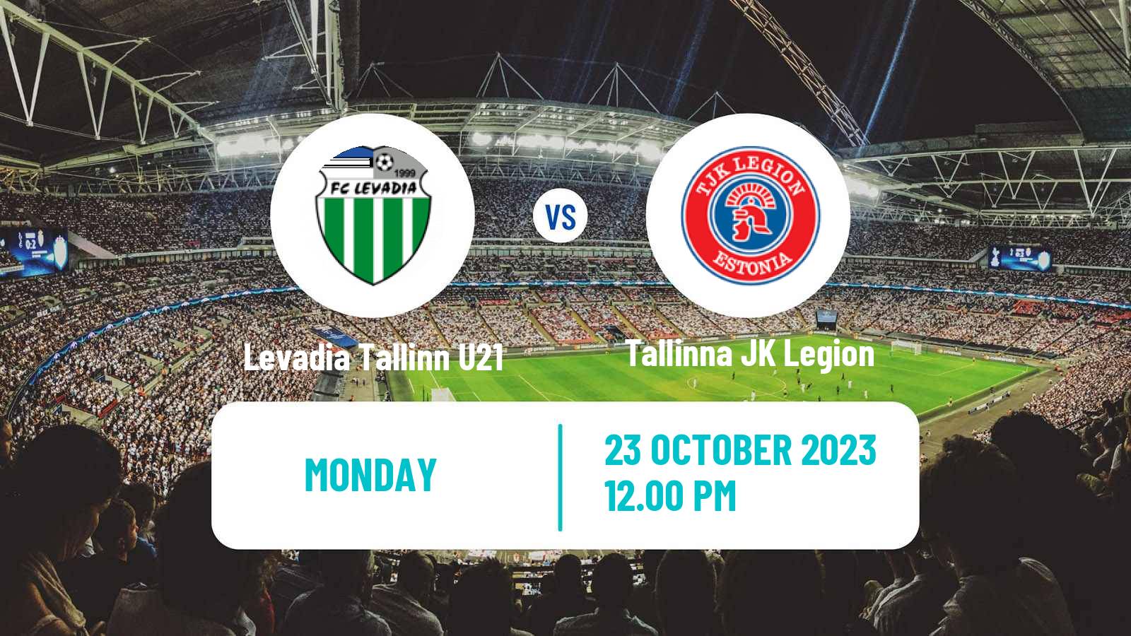 Soccer Estonian Esiliiga Levadia Tallinn U21 - Tallinna JK Legion