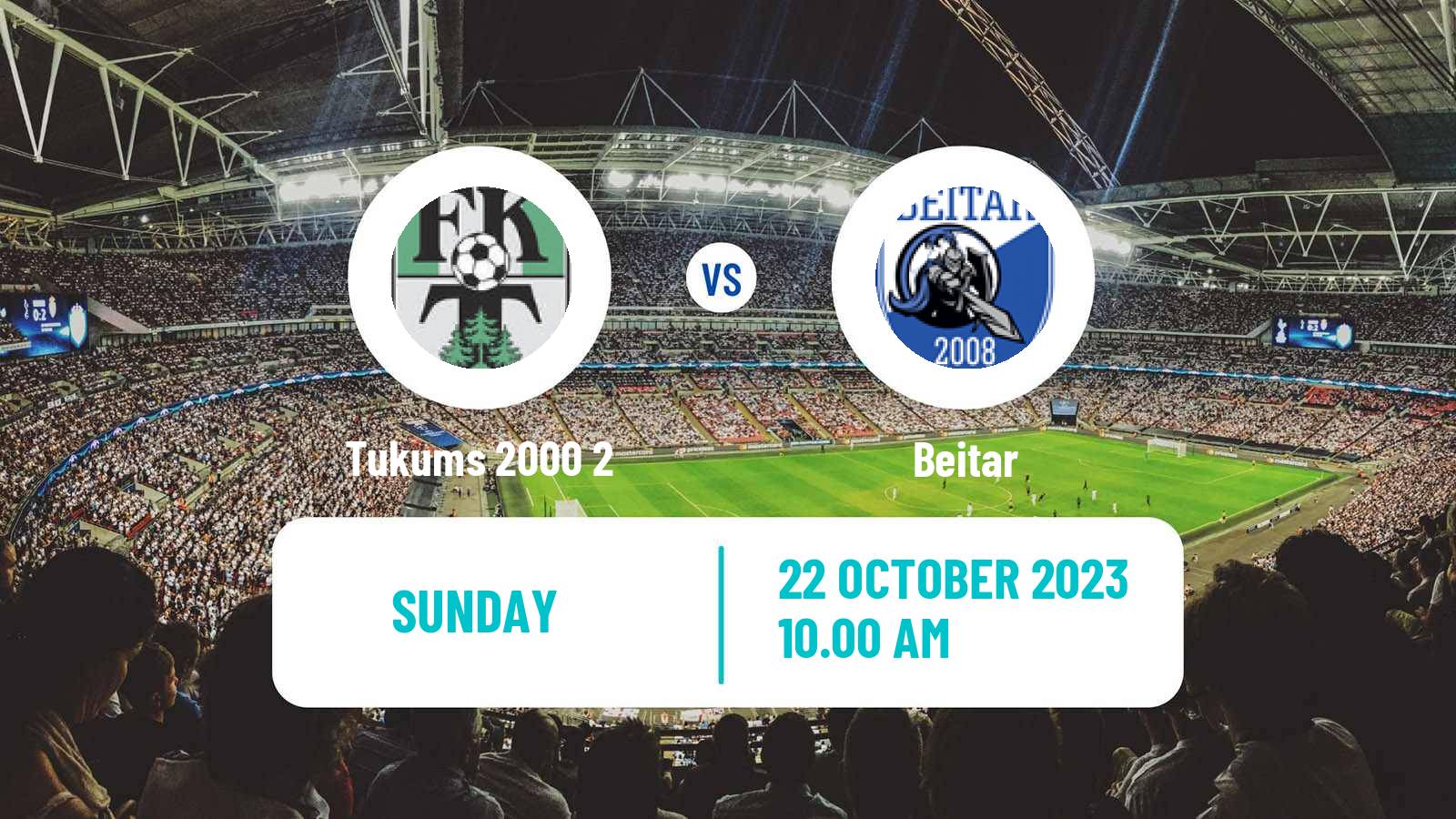 Soccer Latvian 1 Liga Tukums 2000 2 - Beitar