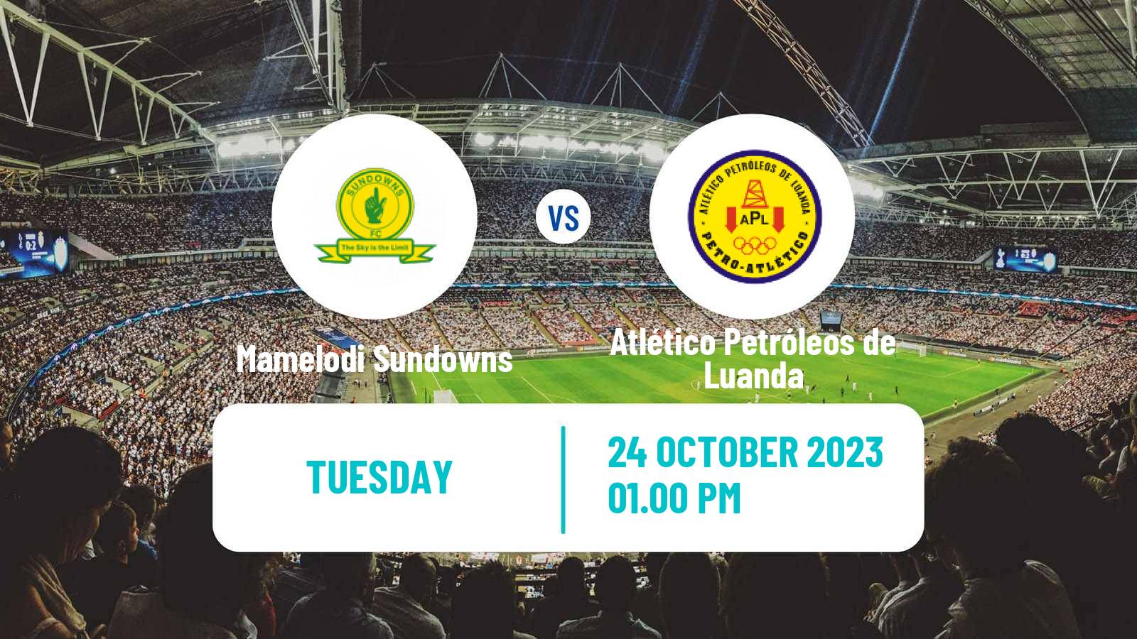 Soccer African Football League Mamelodi Sundowns - Atlético Petróleos de Luanda