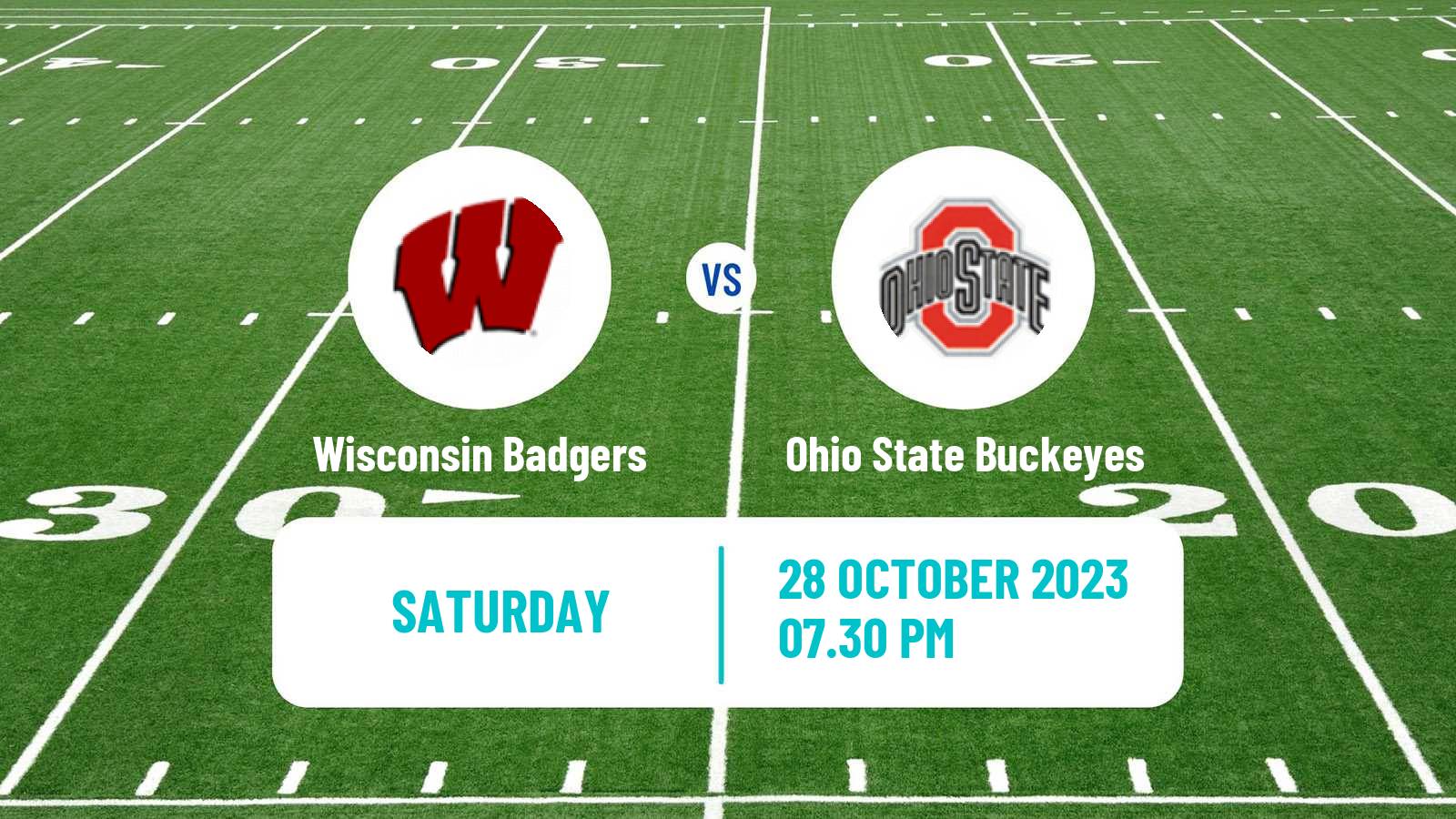 American football NCAA College Football Wisconsin Badgers - Ohio State Buckeyes