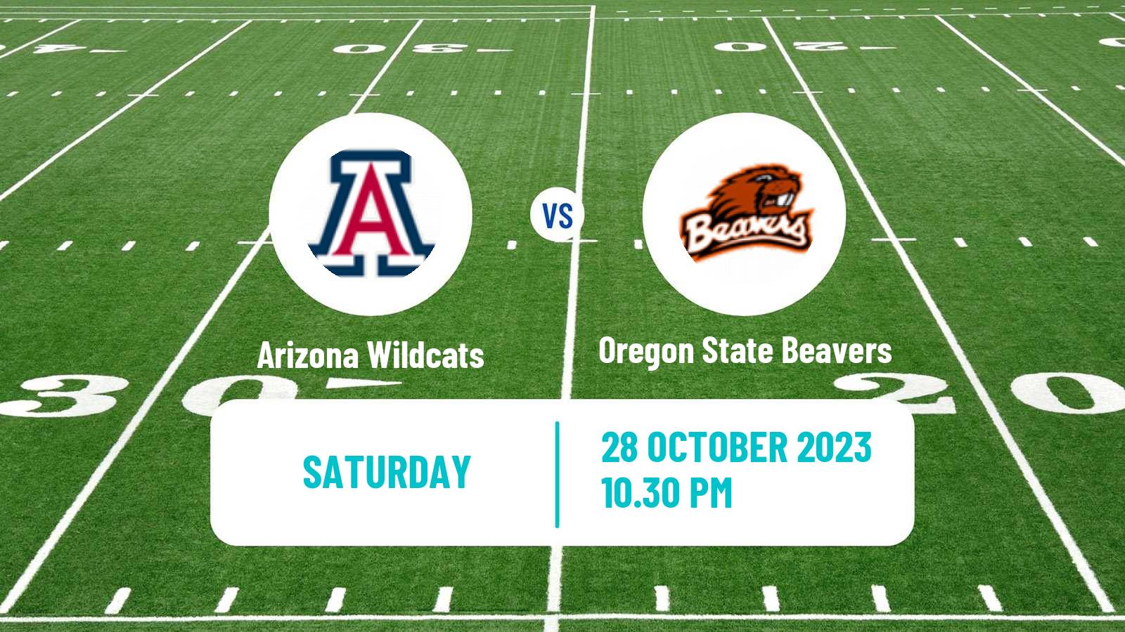 American football NCAA College Football Arizona Wildcats - Oregon State Beavers