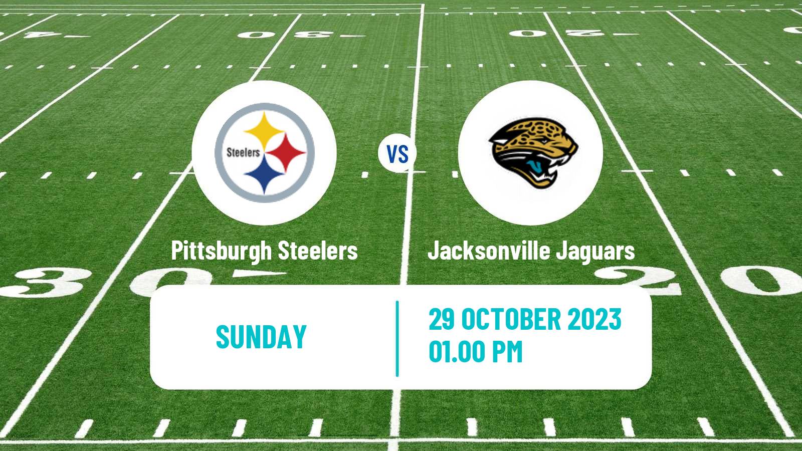 American football NFL Pittsburgh Steelers - Jacksonville Jaguars