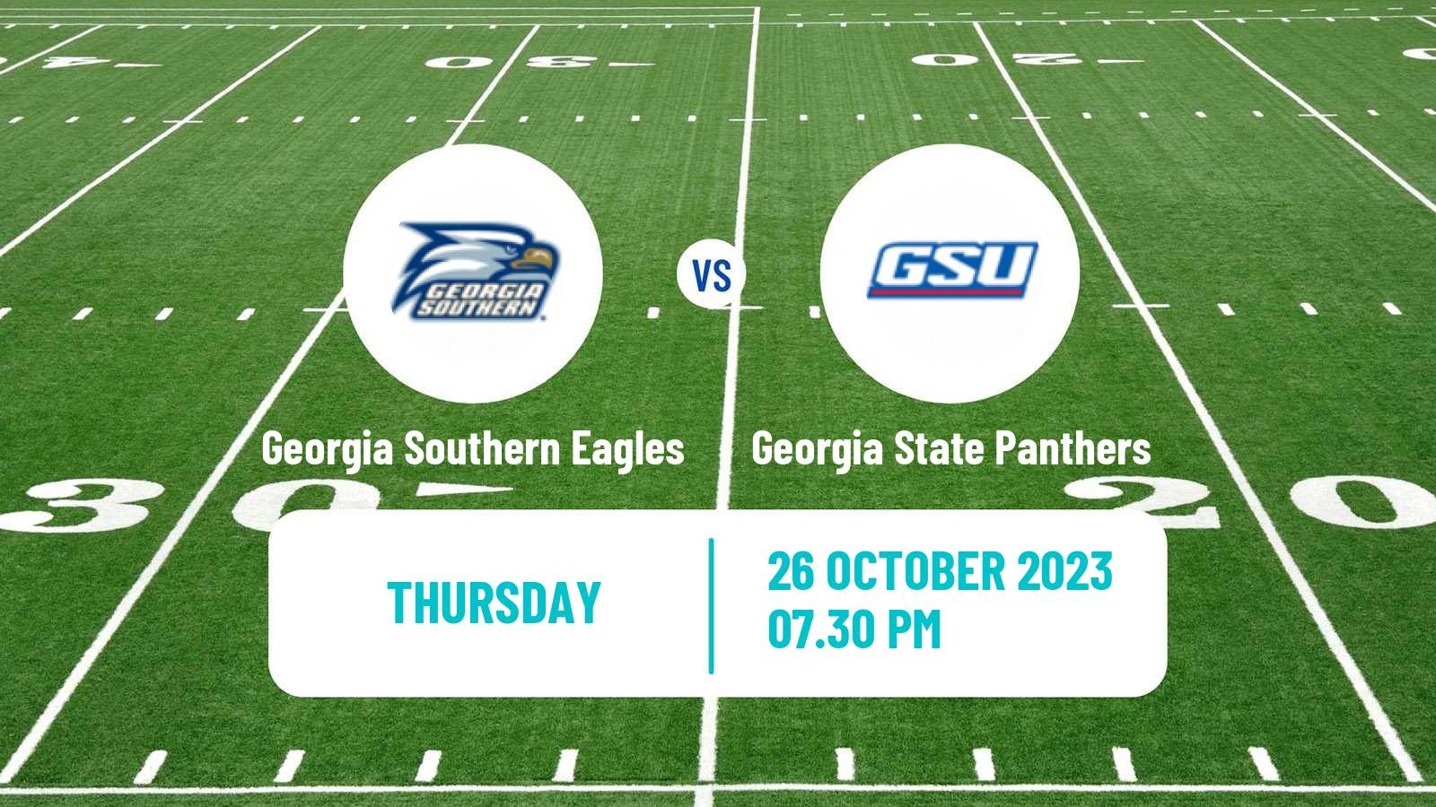American football NCAA College Football Georgia Southern Eagles - Georgia State Panthers