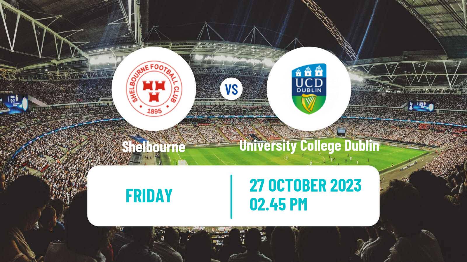 Soccer Irish Premier Division Shelbourne - University College Dublin