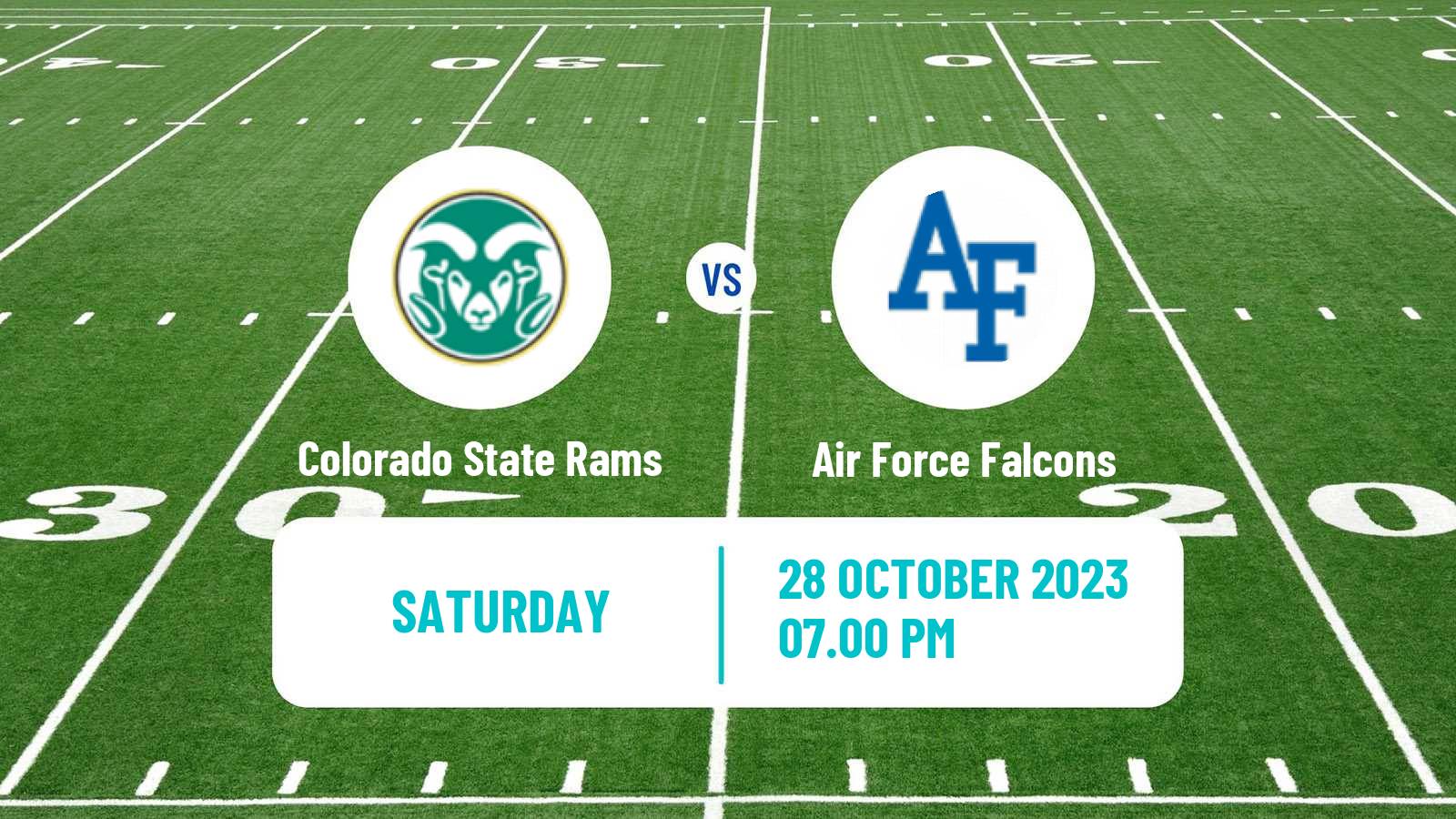 American football NCAA College Football Colorado State Rams - Air Force Falcons