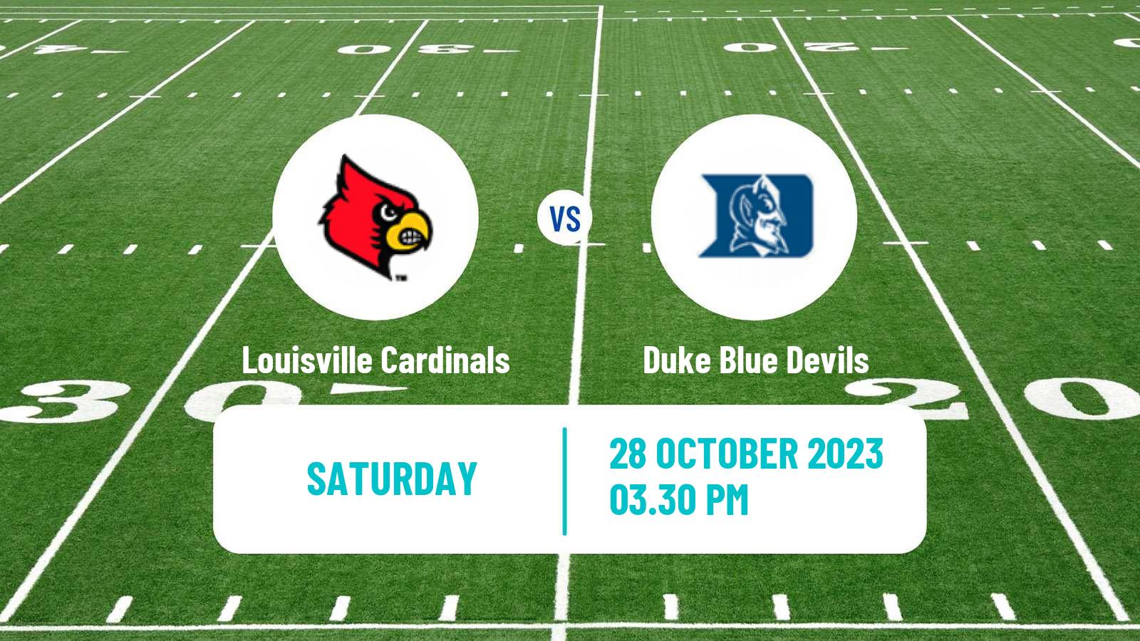 American football NCAA College Football Louisville Cardinals - Duke Blue Devils
