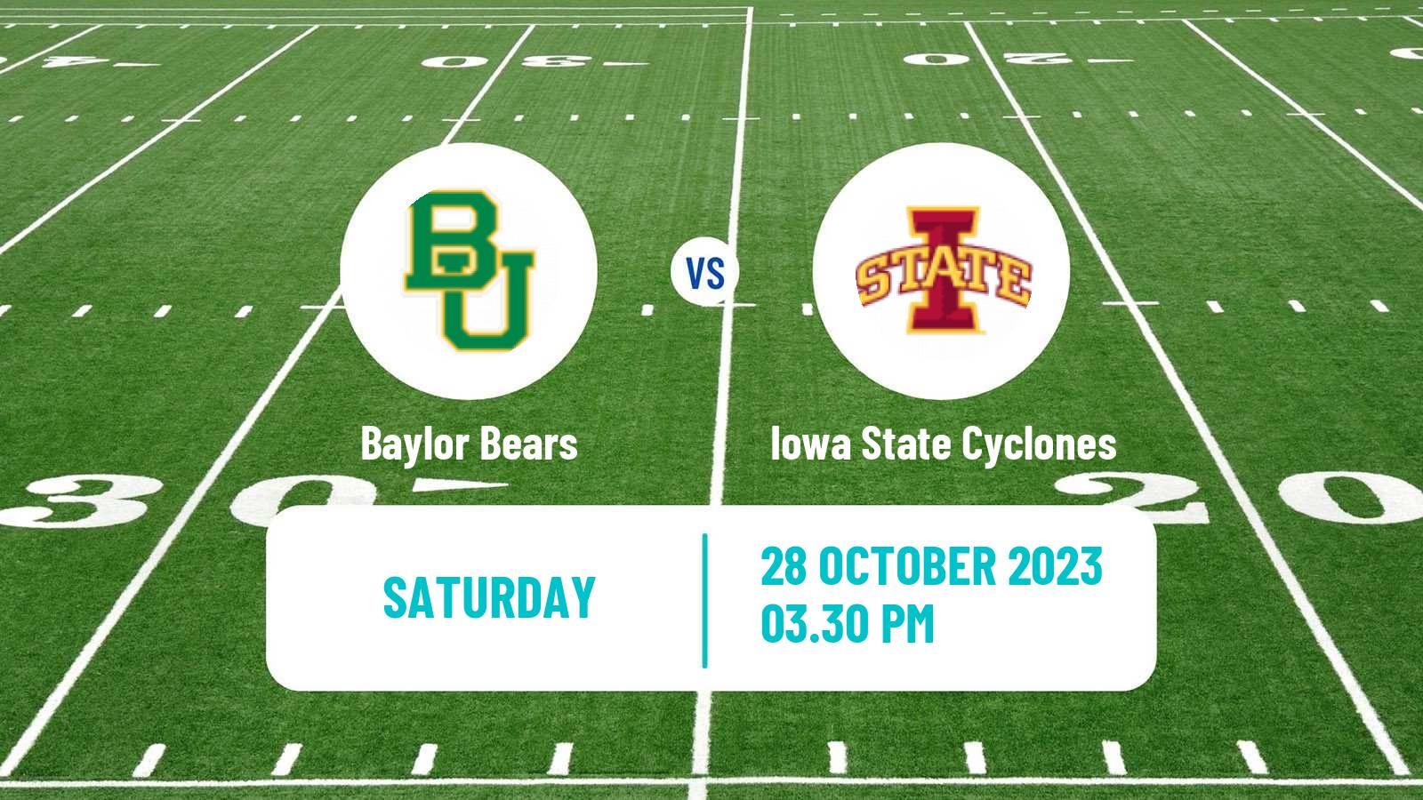 American football NCAA College Football Baylor Bears - Iowa State Cyclones