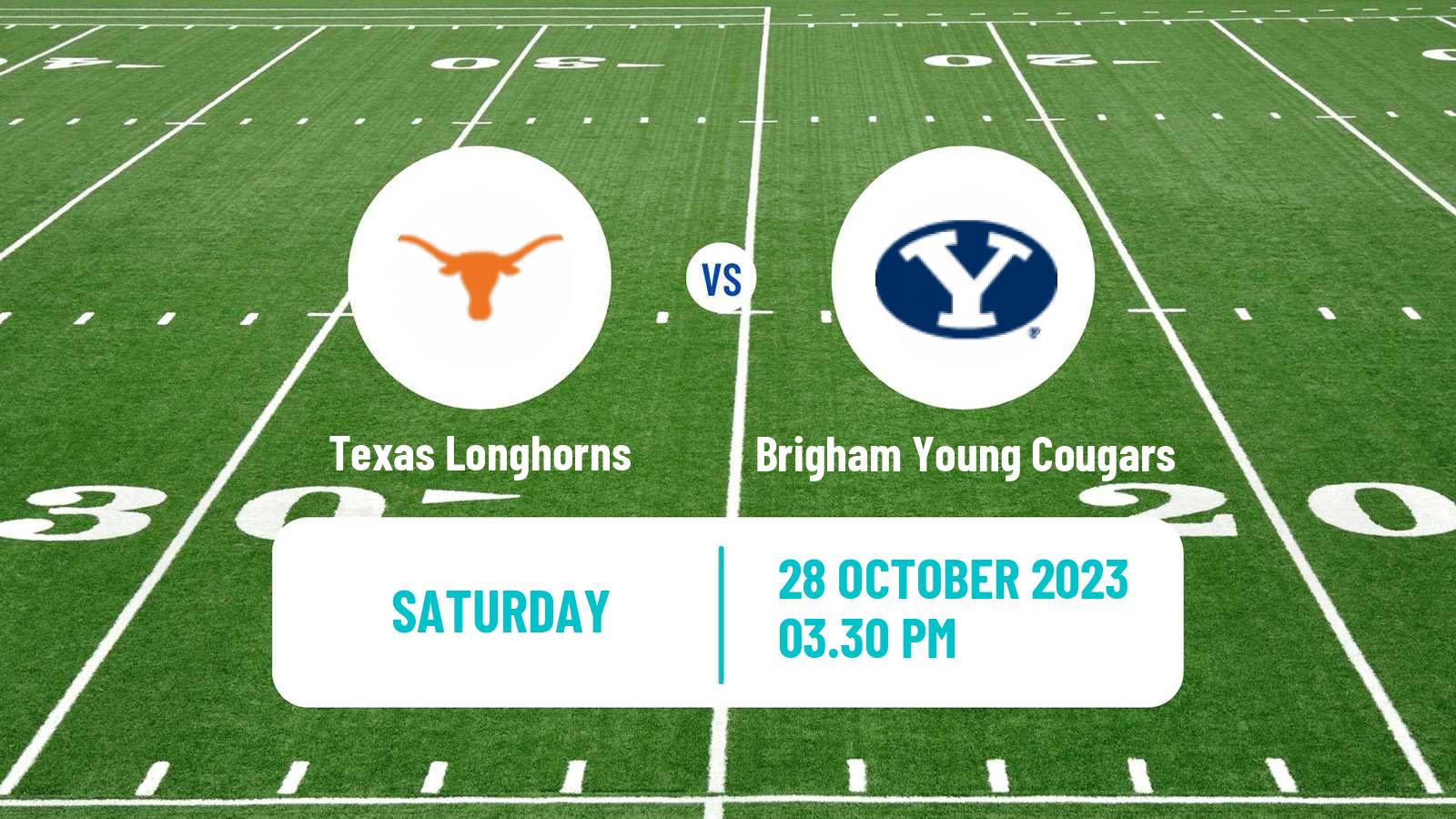 American football NCAA College Football Texas Longhorns - Brigham Young Cougars