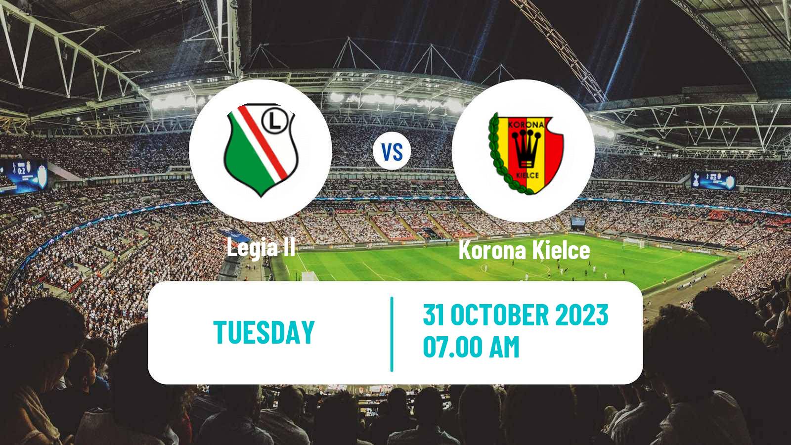 Soccer Polish Cup Legia II - Korona Kielce