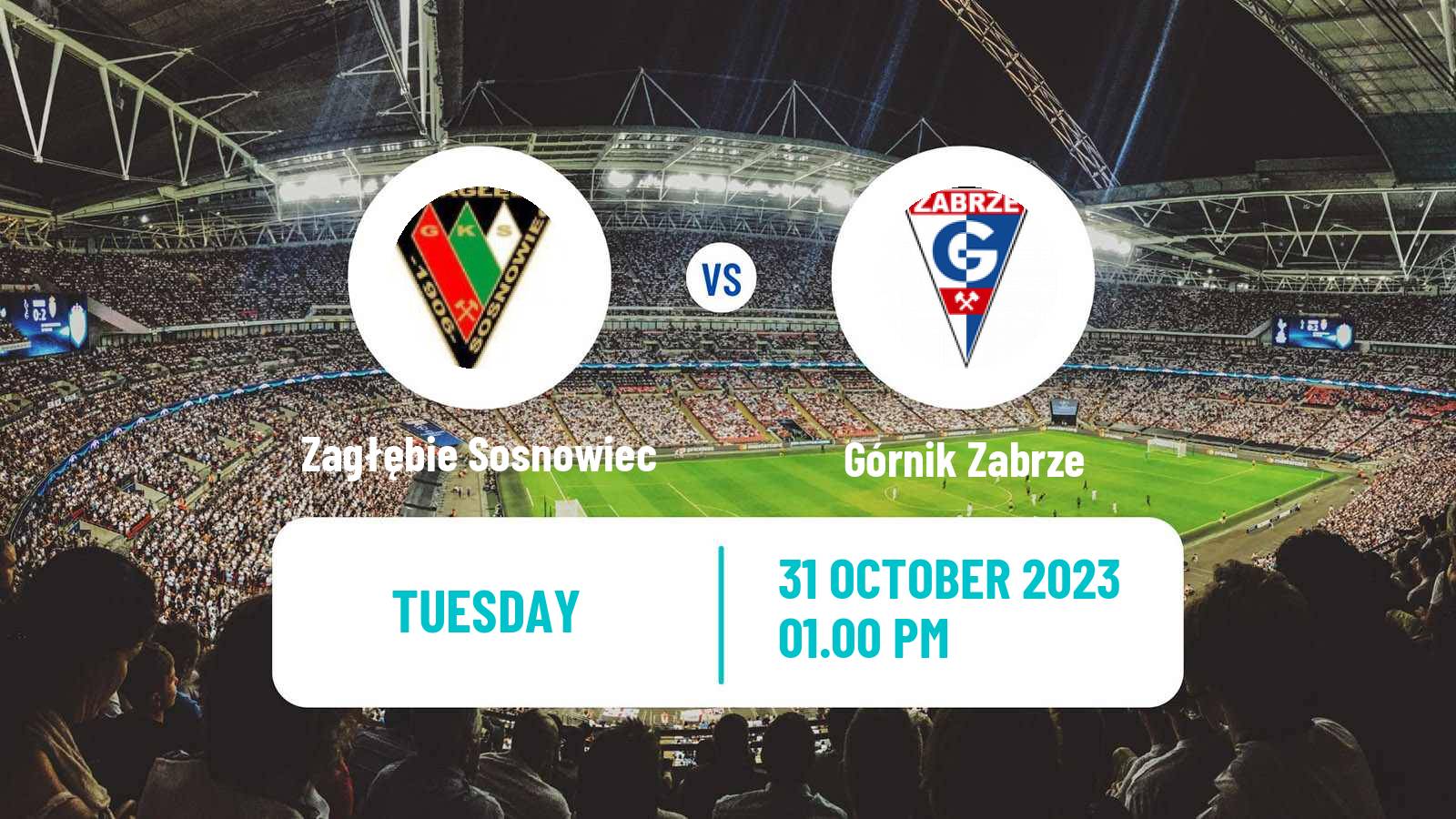 Soccer Polish Cup Zagłębie Sosnowiec - Górnik Zabrze