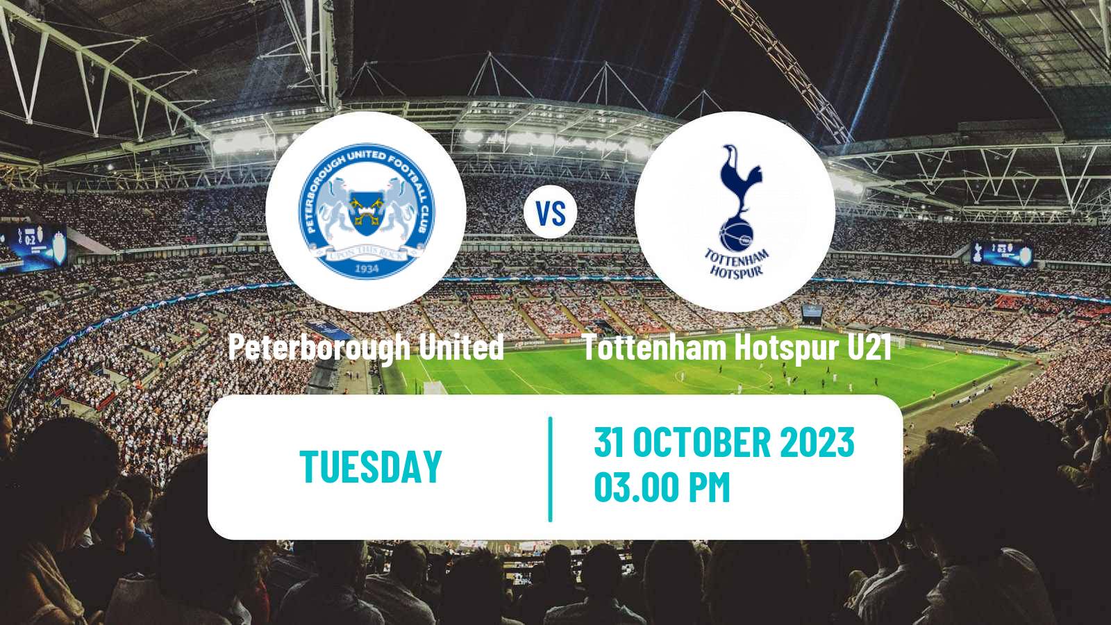 Soccer English EFL Trophy Peterborough United - Tottenham Hotspur U21