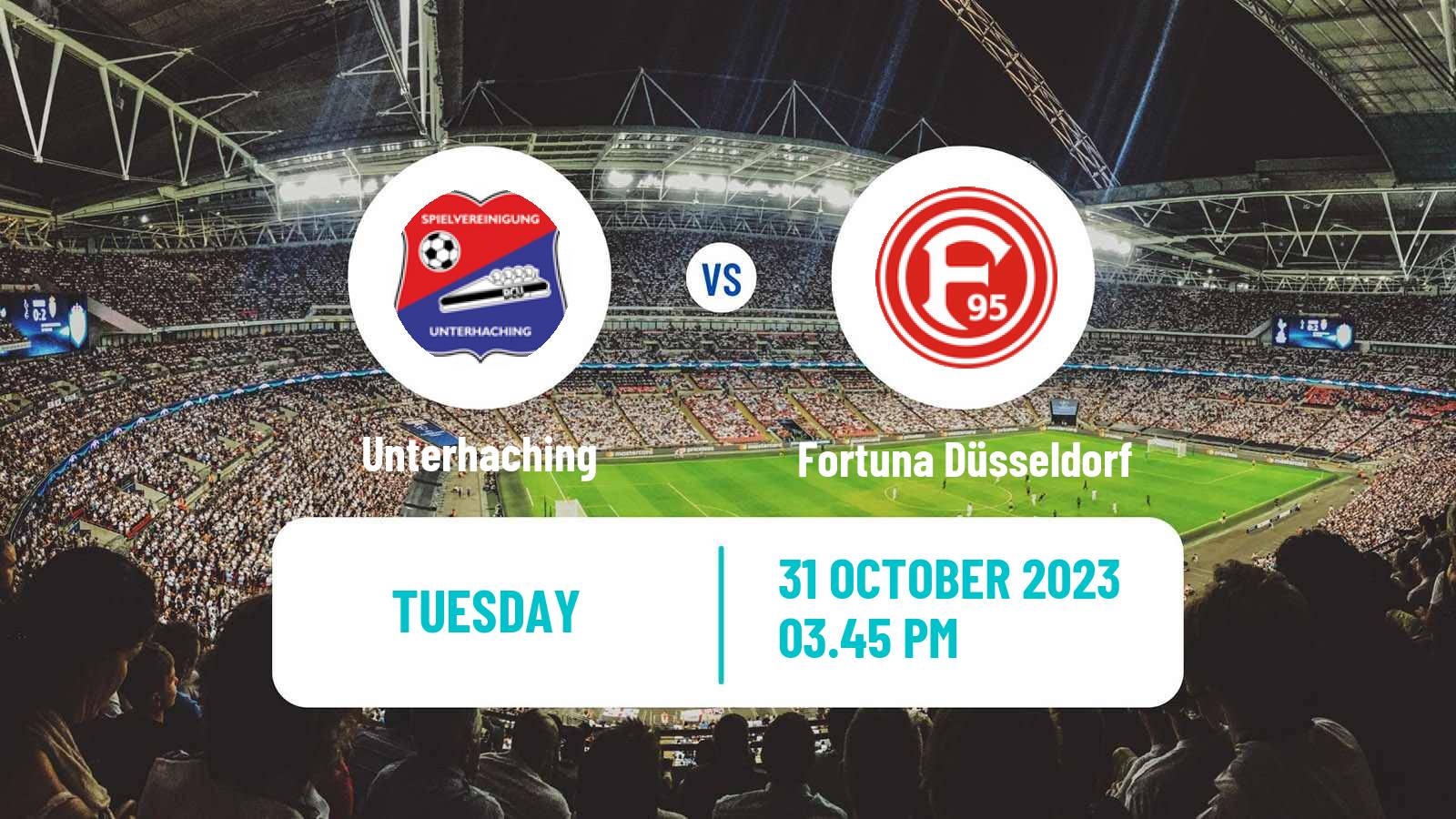 Soccer German DFB Pokal Unterhaching - Fortuna Düsseldorf