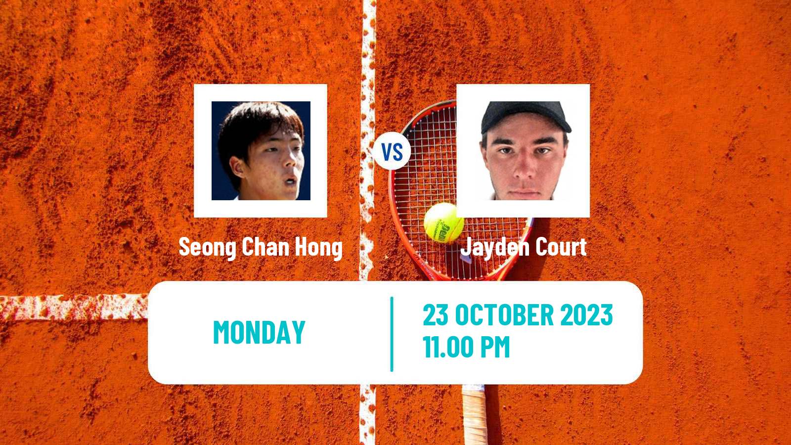Tennis Playford 2 Challenger Men Seong Chan Hong - Jayden Court