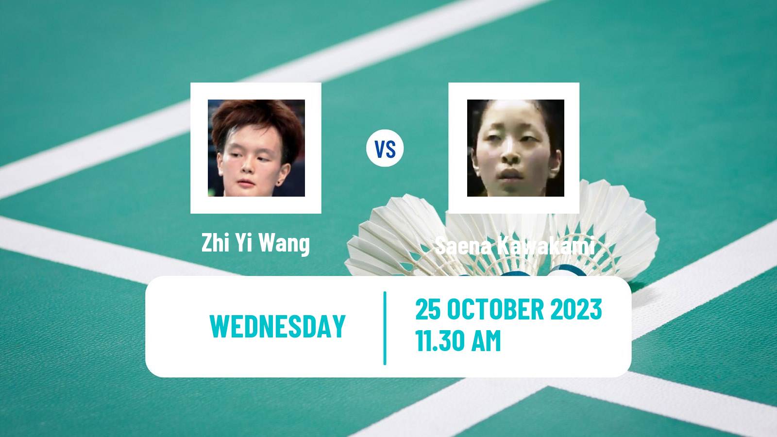 Badminton BWF World Tour French Open Women Zhi Yi Wang - Saena Kawakami