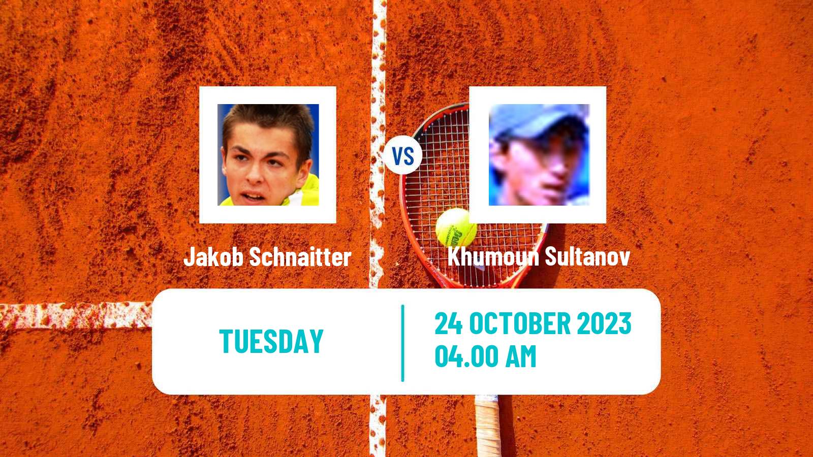 Tennis ITF M25 Sarreguemines Men 2023 Jakob Schnaitter - Khumoun Sultanov
