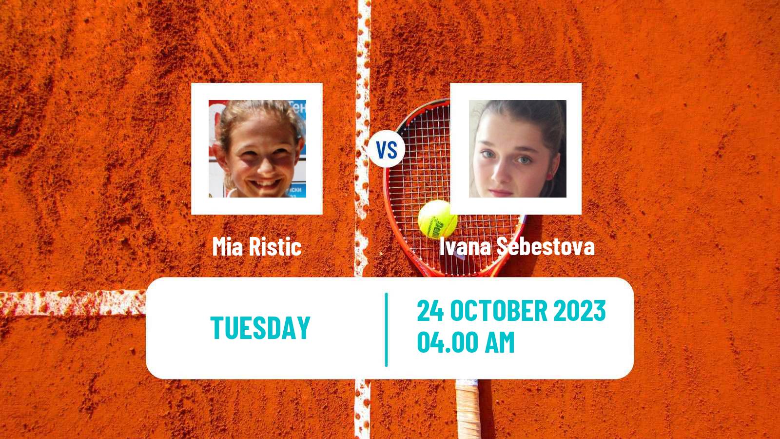 Tennis ITF W25 Heraklion Women 2023 Mia Ristic - Ivana Sebestova